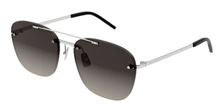 Saint Laurent SL 309 RIMLESS unisex Silver Geometric Sunglasses