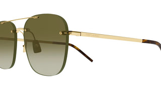 Saint Laurent SL 309 RIMLESS unisex Gold Geometric Sunglasses