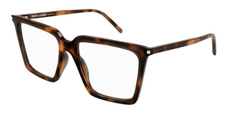 Saint Laurent SL 474 OPT women Havana Geometric Eyeglasses