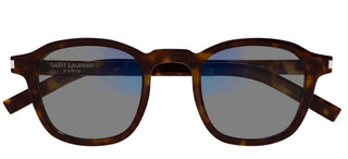 Saint Laurent SL 549 SLIM men Havana Geometric Sunglasses