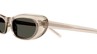 Saint Laurent SL 557 SHADE women Brown Geometric Sunglasses