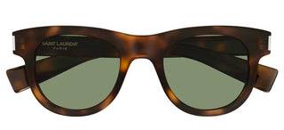 Saint Laurent SL 571 unisex Havana Squared Sunglasses