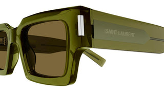 Saint Laurent SL 572 unisex Green Rectangle Sunglasses