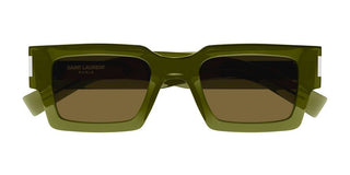 Saint Laurent SL 572 unisex Green Rectangle Sunglasses