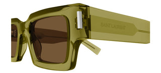 Saint Laurent SL 572 unisex Green Rectangle Sunglasses