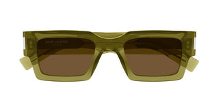 Saint Laurent SL 572 unisex Green Rectangle Sunglasses