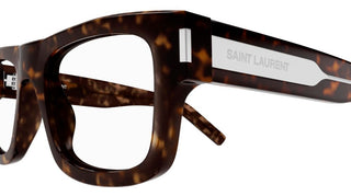 Saint Laurent SL 574 men Havana Squared Eyeglasses