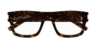 Saint Laurent SL 574 men Havana Squared Eyeglasses