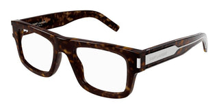 Saint Laurent SL 574 men Havana Squared Eyeglasses