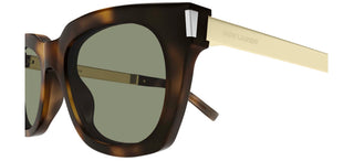 Saint Laurent SL 582 unisex Havana Squared Sunglasses