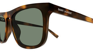 Saint Laurent SL 586 men Havana Squared Sunglasses