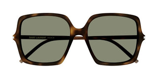 Saint Laurent SL 591 women Havana Geometric Sunglasses