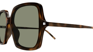 Saint Laurent SL 591 women Havana Geometric Sunglasses