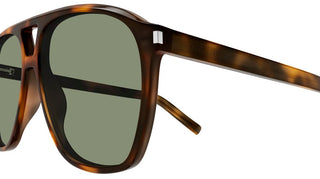 Saint Laurent SL 596 DUNE women Havana Pilot Sunglasses