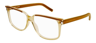 Saint Laurent SL 599 OPT men Brown Geometric Eyeglasses