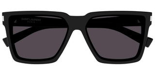 Saint Laurent SL 610/F unisex Black Squared Sunglasses