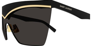 Saint Laurent SL 614 MASK women Gold Shield Sunglasses