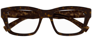 Saint Laurent SL 616 unisex Havana Squared Eyeglasses