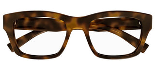 Saint Laurent SL 616 unisex Havana Squared Eyeglasses