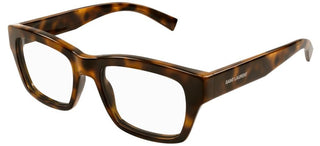 Saint Laurent SL 616 unisex Havana Squared Eyeglasses