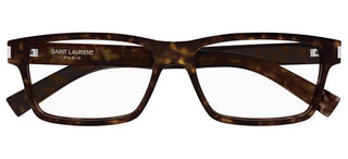 Saint Laurent SL 622 men Havana Squared Eyeglasses