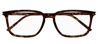 Saint Laurent SL 645/F unisex Havana Squared Eyeglasses