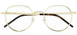 Saint Laurent SL 647/F unisex Gold Round Eyeglasses