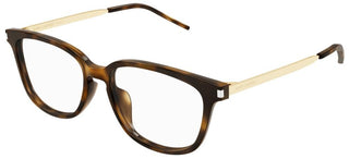 Saint Laurent SL 648/F unisex Havana Squared Eyeglasses