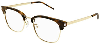 Saint Laurent SL 649/F unisex Havana Squared Eyeglasses