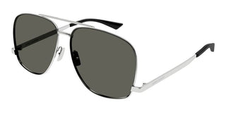 Saint Laurent SL 653 LEON women Silver Pilot Sunglasses