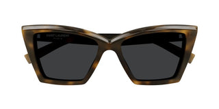 Saint Laurent SL 657/F women Havana Butterfly Sunglasses