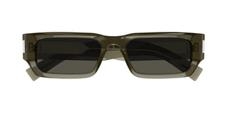 Saint Laurent SL 660/F unisex Green Squared Sunglasses