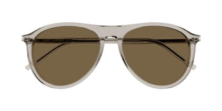 Saint Laurent SL 667 unisex Brown Pilot Sunglasses