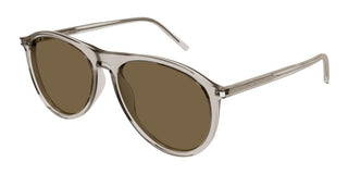 Saint Laurent SL 667 unisex Brown Pilot Sunglasses