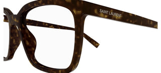 Saint Laurent SL 672 men Havana Squared Eyeglasses