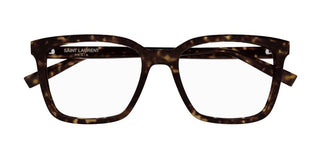 Saint Laurent SL 672 men Havana Squared Eyeglasses