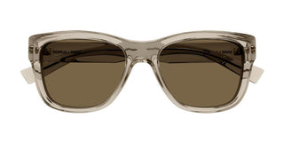 Saint Laurent SL 674 men Brown Geometric Sunglasses