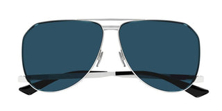 Saint Laurent SL 690 DUST men Silver Pilot Sunglasses