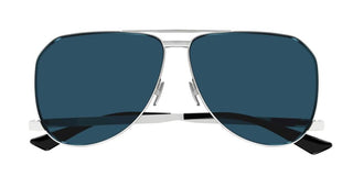 Saint Laurent SL 690 DUST men Silver Pilot Sunglasses