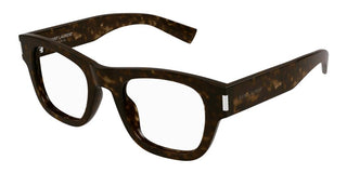 Saint Laurent SL 698 unisex Havana Squared Eyeglasses