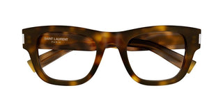 Saint Laurent SL 698 unisex Havana Squared Eyeglasses