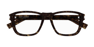 Saint Laurent SL 710 OPT men Havana Squared Eyeglasses