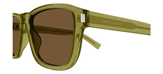 Saint Laurent SL 710 SUN men Green Squared Sunglasses