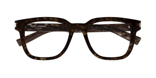 Saint Laurent SL 711 OPT men Havana Squared Eyeglasses