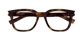 Saint Laurent SL 711 OPT men Havana Squared Eyeglasses