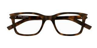 Saint Laurent SL 718 men Havana Squared Eyeglasses