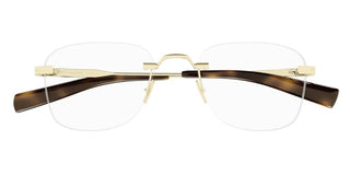 Saint Laurent SL 744 OPT unisex Gold Squared Eyeglasses