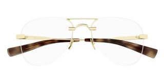 Saint Laurent SL 745 unisex Gold Pilot Eyeglasses