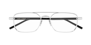 Saint Laurent SL 780 men Silver Squared Eyeglasses