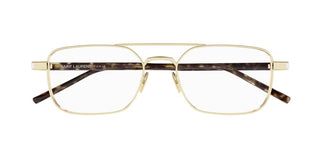 Saint Laurent SL 780 men Gold Squared Eyeglasses